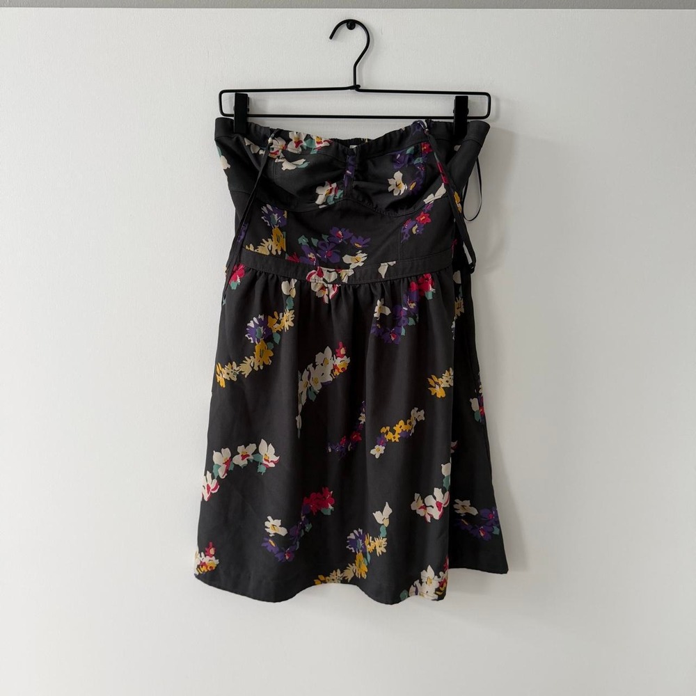 American Eagle Mini Dress Womens 8 Floral Grey